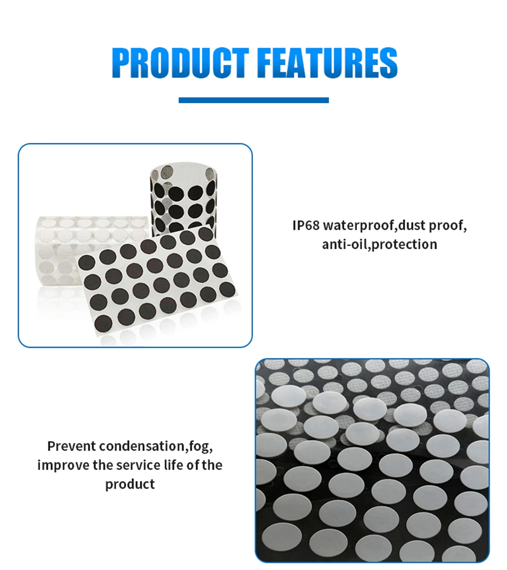 IP68 PTFE Vent Waterproof Breathable Eptfe Membrane for Sensing Electronics