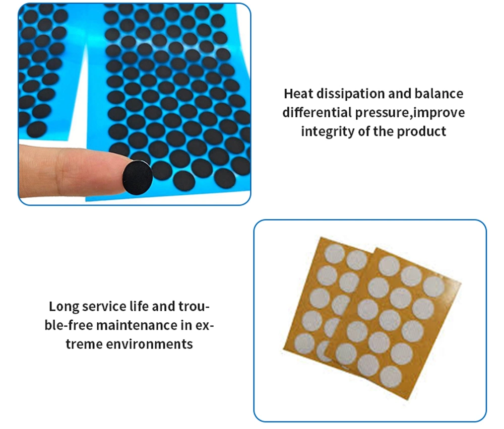 Automotive Lighting Waterproof IP68 Breathable Custom Size Pressure Vent Membrane