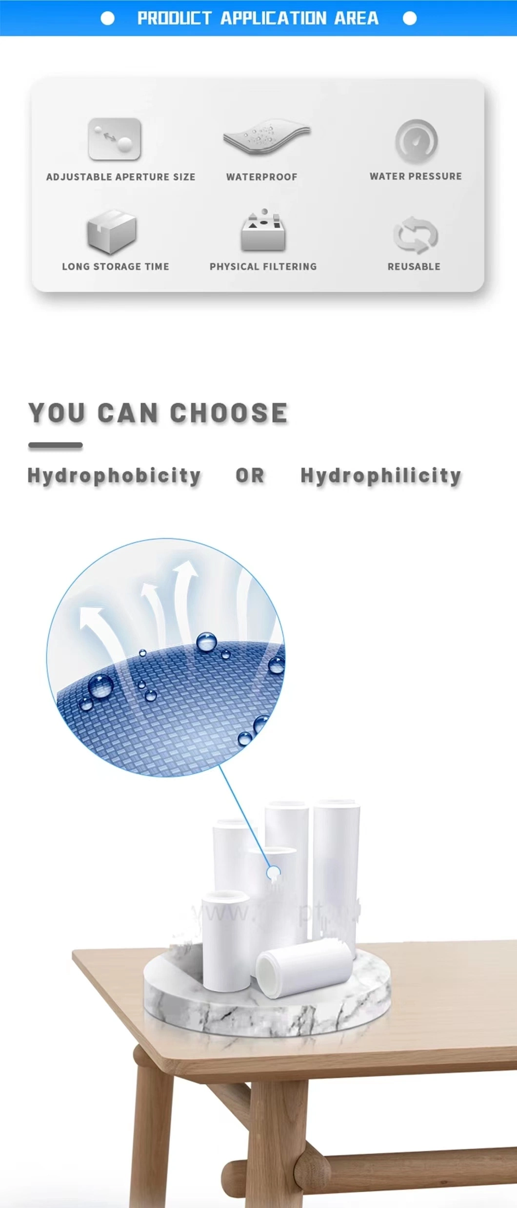 PTFE Waterproof Breathable Membrane