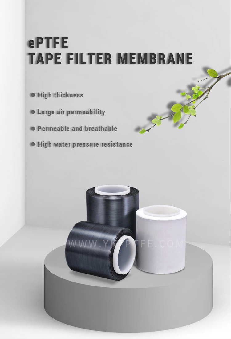 UNM Black Thick High Air Permeability Tape Filter Membrane Waterproof Oleophobic Membrane for electronics