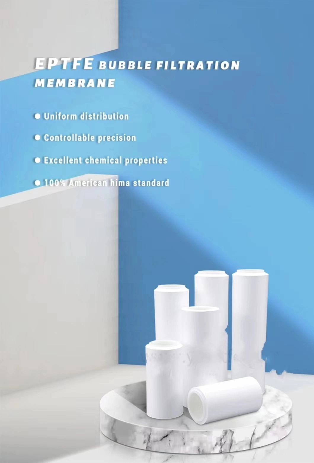 Professional Good Selling Hot Waterproof Expanded Film Eptfe UF Hydrophilic PTFE Membrane