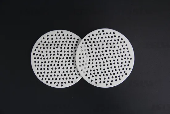 White Multi Specification PTFE Perforated Plate